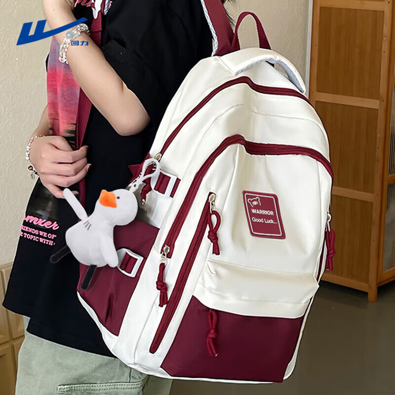 Pull back schoolbags for female middle and high school students 2025 new high-looking lightweight lightweight backpacks large-capacity student travel backpacks