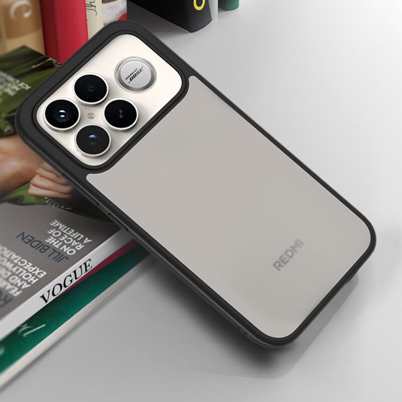 Mr. Blue Ape is suitable for Redmi K90Promax protective case. Redmi K90promax mobile phone case is simple frosted corner protection, anti-fall and wear-resistant mobile phone protective case. Black