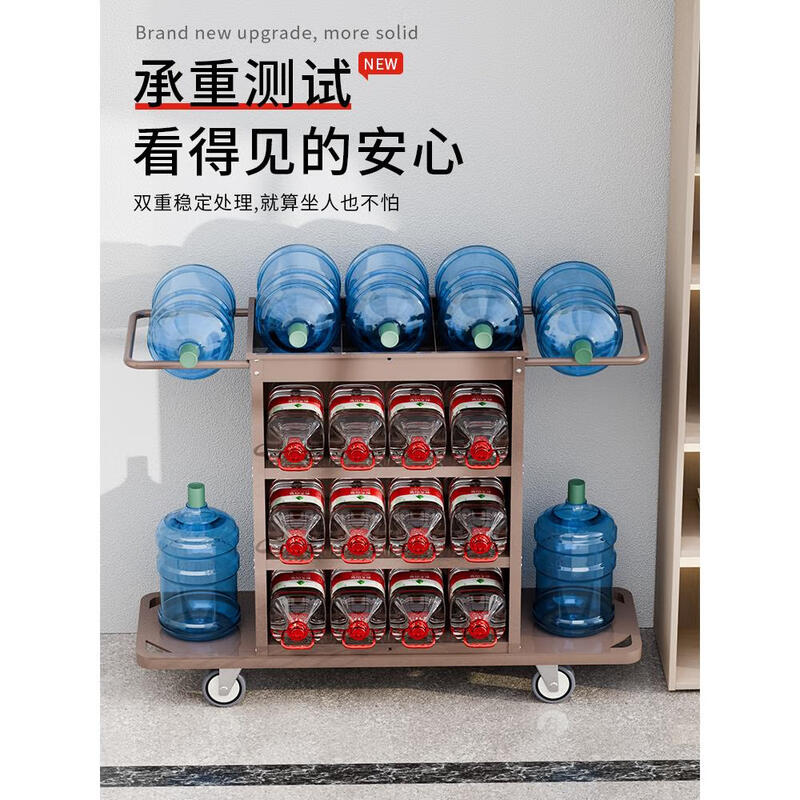 Special linen cart for hotel rooms, cleaning cart, multi-functional trolley, cleaning service cart, work cart, 4-inch small single-sided wheel, 1 long cloth