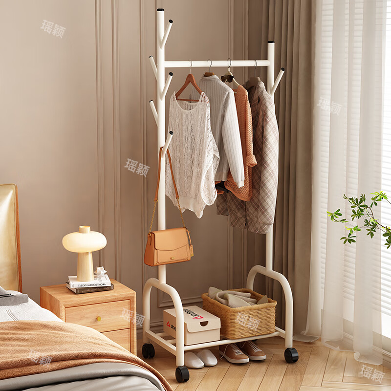 Yaoying clothes rack floor-standing coat rack removable clothes rack balcony clothes drying rack storage storage rack YJ07 single layer 60cm