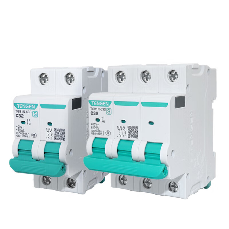 Tianzheng TGB1N air switch 2p switch 1p household 3P three-phase 32a small circuit breaker 100a air switch 1P 63 type 80A