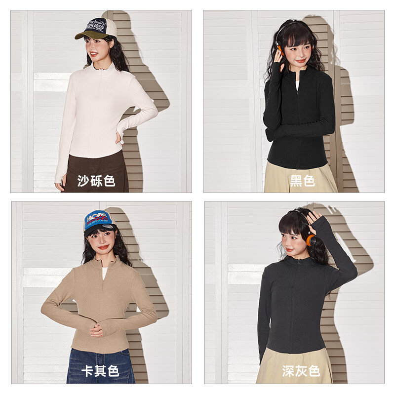 TonLion bottoming shirt women's thin velvet half turtleneck 7A antibacterial long sleeve autumn and winter new half zipper design warm top