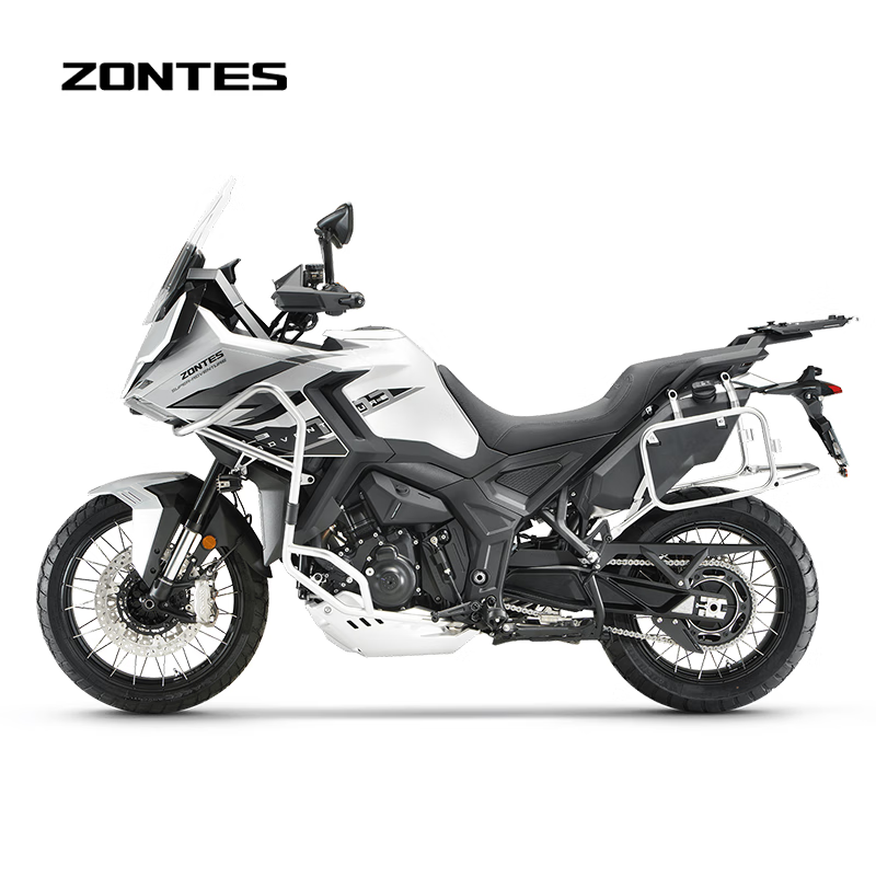 ZONTES 2026 new model 703F 19-inch Brembo caliper three-cylinder water-cooled 699cc ADV motorcycle bright silver (high version)