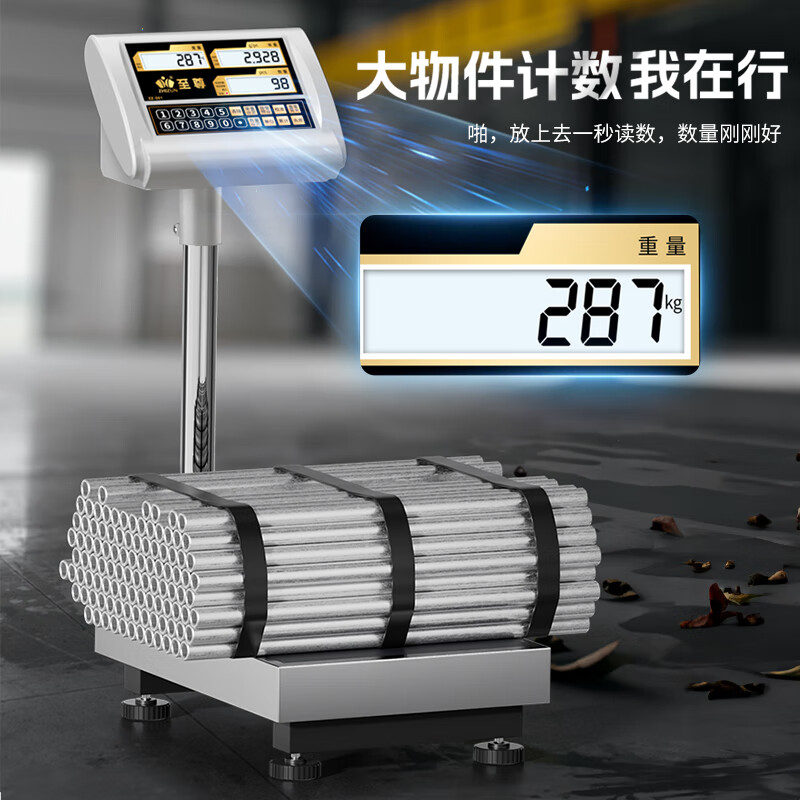 ZHIZUN industrial-grade high-precision counting and weighing electronic scale platform scale accurate to 10 grams commercial scale factory counting scale
