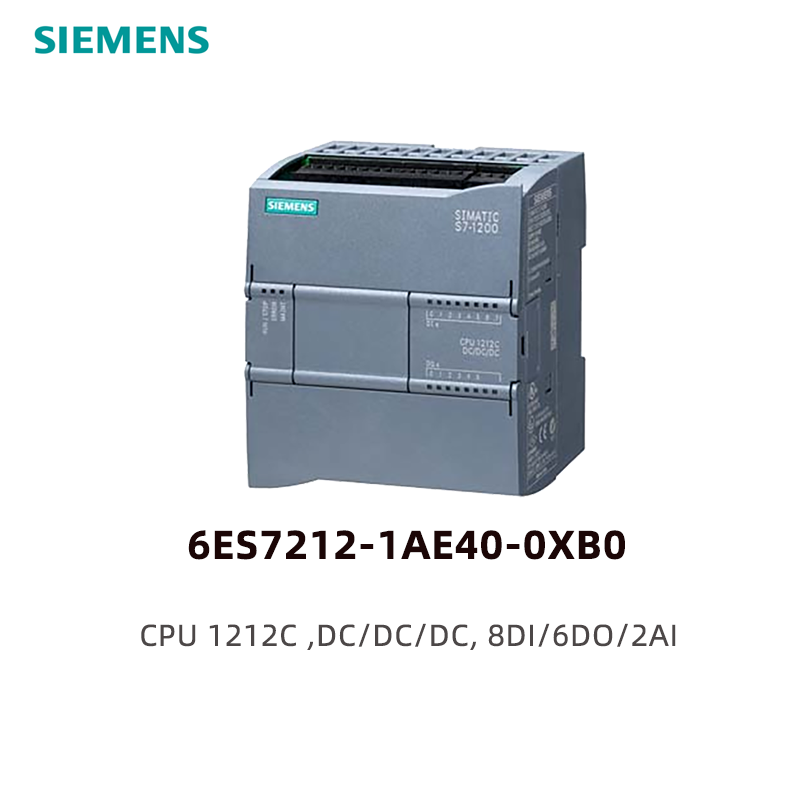 Siemens S7-1200PLC compact CPU module 6ES7212-1AE40-0XB0,1212C,DC/DC/DC,8DI/6DO/2AI