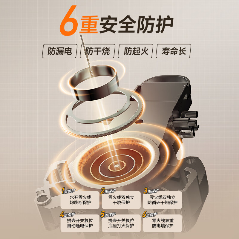 SUPOR 2L large capacity electric kettle kettle boiling kettle electric kettle boiling kettle household smart 304 stainless steel double layer anti-scalding 1800W high power SW-20J01A