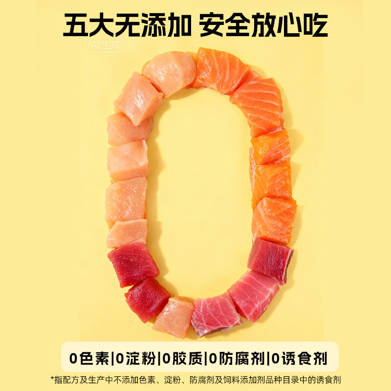 Weijia cat snacks, 100 pieces, packed with fresh meat, cat snacks, wet food, mixed flavors for cats and kittens