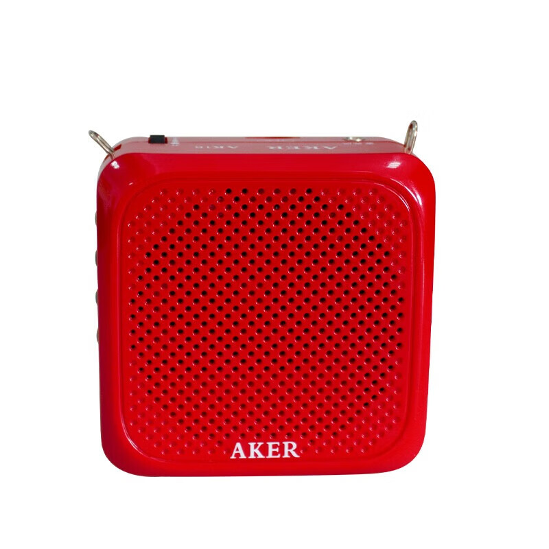 Aike (AKER) AK16 teacher teaching special Bluetooth plug-in card amplifier high-power class little bee portable waist-mounted megaphone audio speaker red