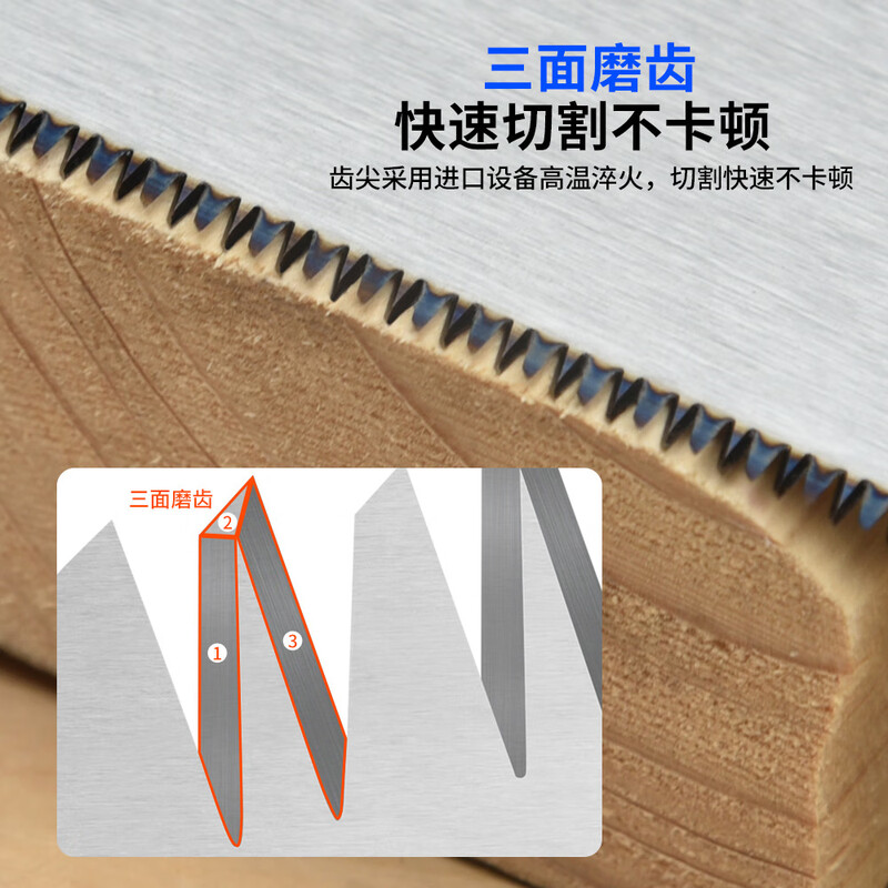Xiangrong three-blade triple saw garden tool fast cutting hand saw household detachable woodworking saw logging saw small triple fast saw-three-in-one set of saws