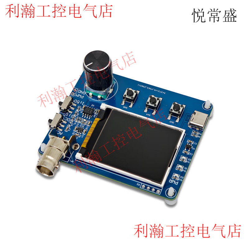 Simple oscilloscope, waveform measurement, frequency meter, square wave output, simple oscilloscope