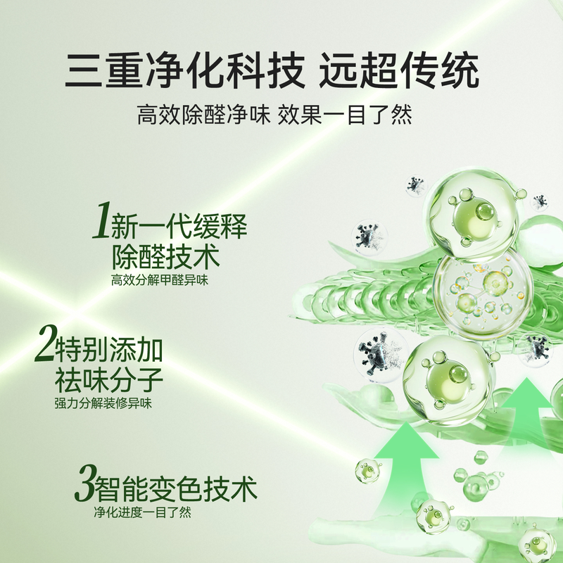 Honeywell Formaldehyde Removing Gel New Home Urgent Move-in Home Decomposing Formaldehyde Jelly Deodorizing and Smoke Smell Magic Large Green Can