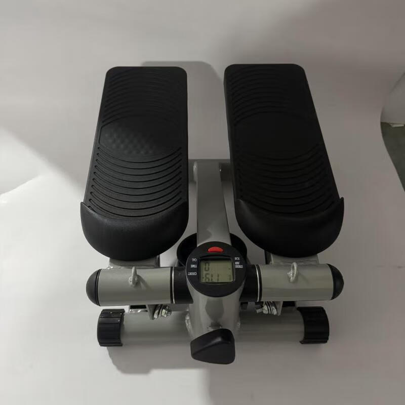 Little famous household mini stepper sports slimming fitness equipment slim waist jogging multi-functional stepper fitness equipment silver gray with drawstring