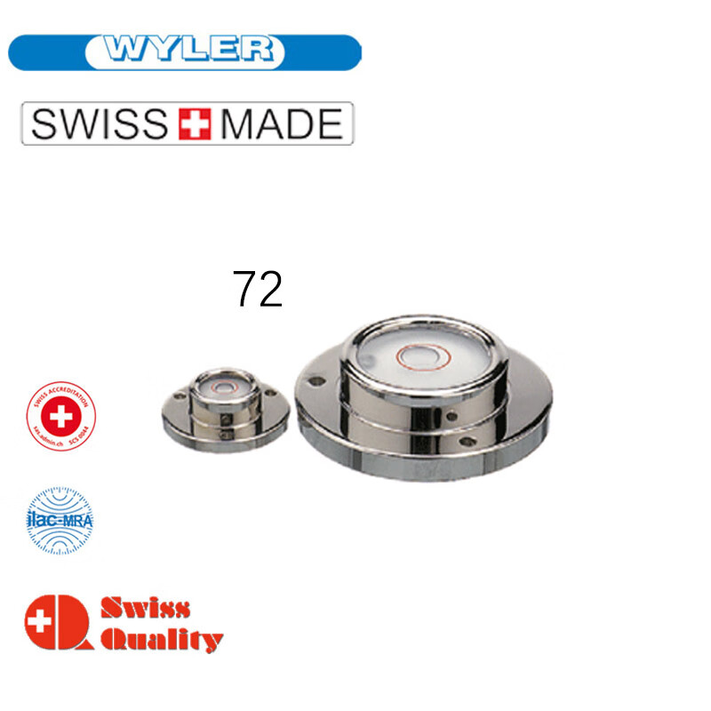 Swiss Wyler angle meter 72 series round bubble level machine tool scale level 172-20-120 60 days for Swiss ordering