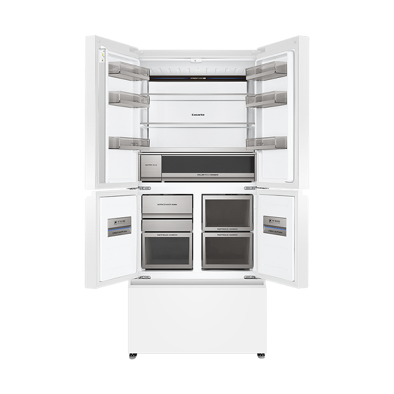 Casarte national subsidy zero embedded refrigerator household multi-door French four-door air-cooled frost-free household frequency conversion energy-saving 594mm ultra-thin bottom front cooling new F+ five-door automatic ice machine 520L
