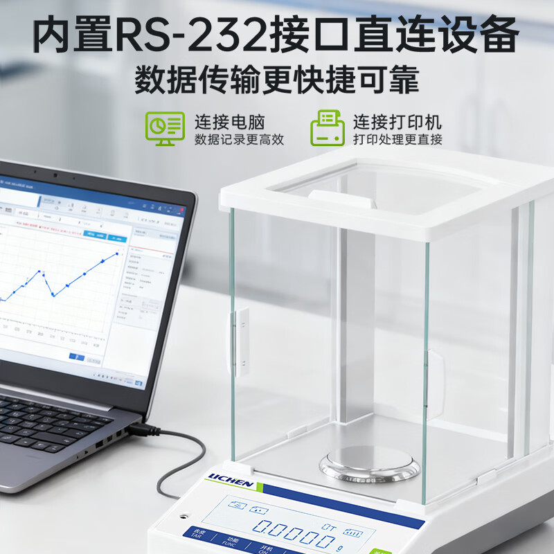 Lichen (LICHEN) electronic balance one ten thousandth analytical balance laboratory electronic scale weighing 0.1mg high precision LC-FA2204