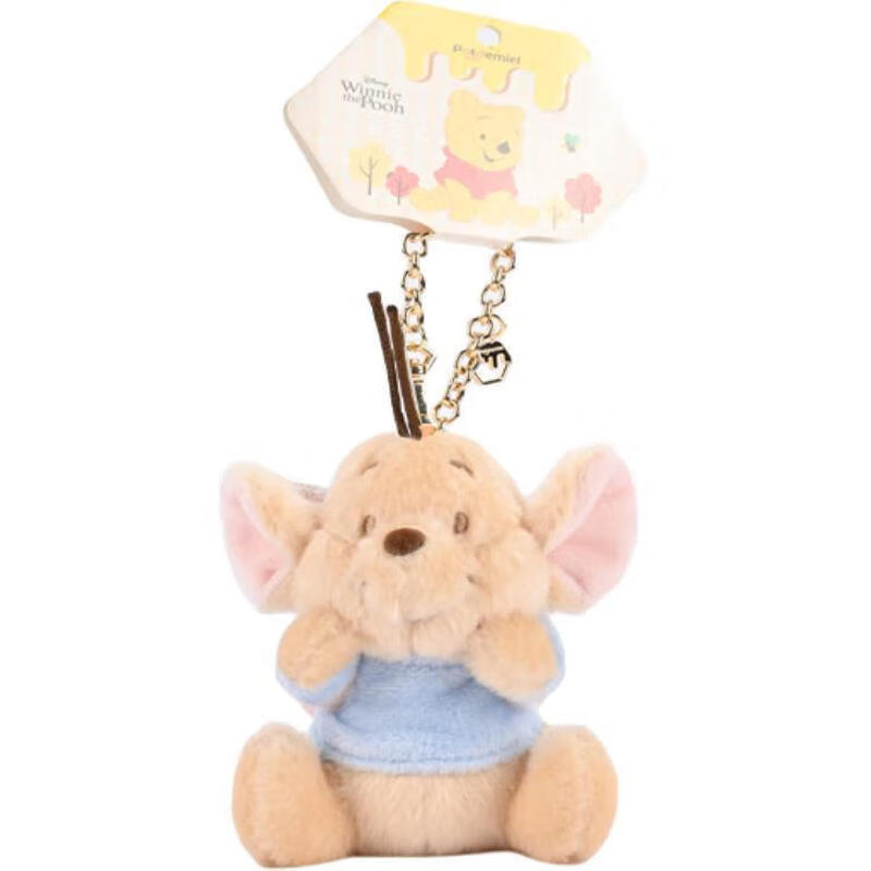 Disney genuine Winnie the Pooh, Piglet, Eeyore and Bean plush pendant, backpack pendant, keychain pendant, 10cm Disney Piglet, cute sticker pendant, genuine authorization + anti-counterfeiting label