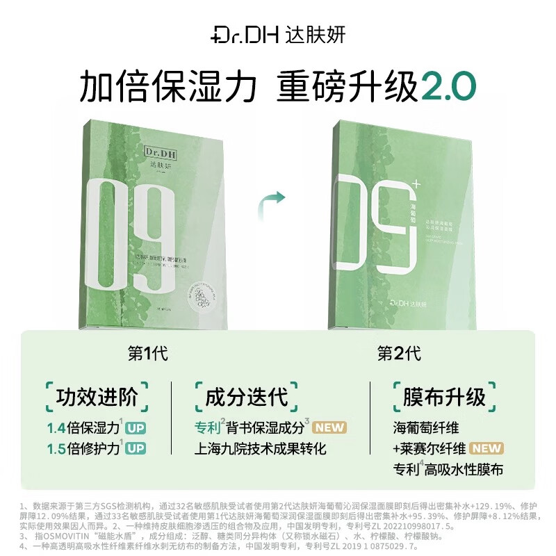 Dafuyan Sea Grape Facial Mask, buy one box and get one free