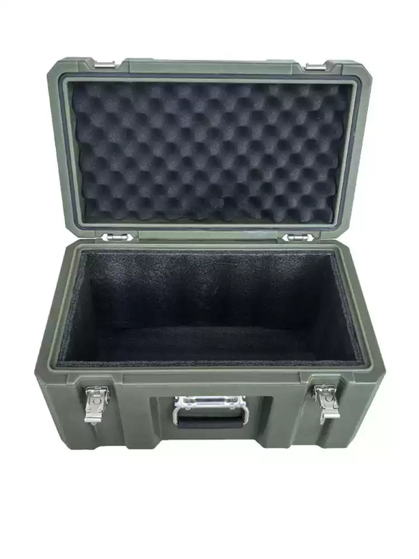Rotational molding suitcase tool box storage box work box precision instrument box industrial sealed box military green waterproof green 600*300*250MM