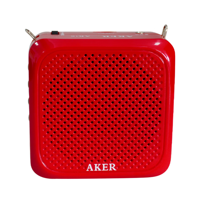 Aike (AKER) AK16 teacher teaching special Bluetooth plug-in card amplifier high-power class little bee portable waist-mounted megaphone audio speaker red