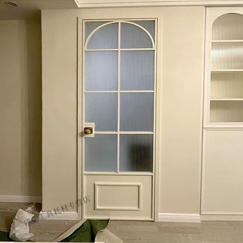 Door toilet bathroom glass door kitchen flat door partition door balcony door old iron door partition buckle plate // communication customization