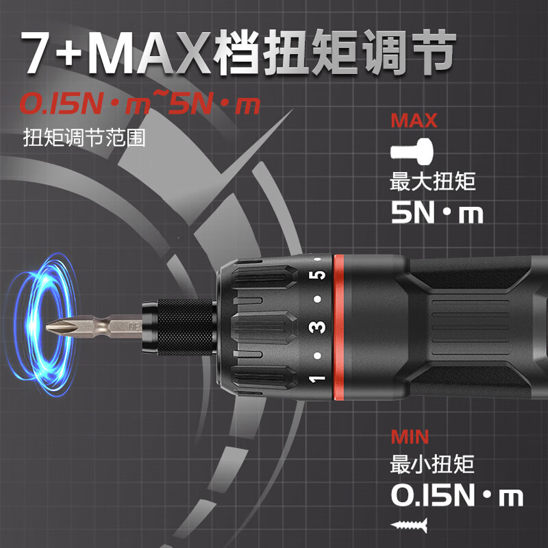 Devon 4V lithium battery rechargeable electric screwdriver 5617 small electric screwdriver household screwdriver repair tool set 5617 official standard + 42-piece set hot selling recommendation