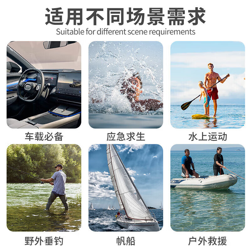 Minggu falling water protection automatic inflatable edd emergency drowning rescue kit car lifebuoy self-rescue with window breaker safety rope