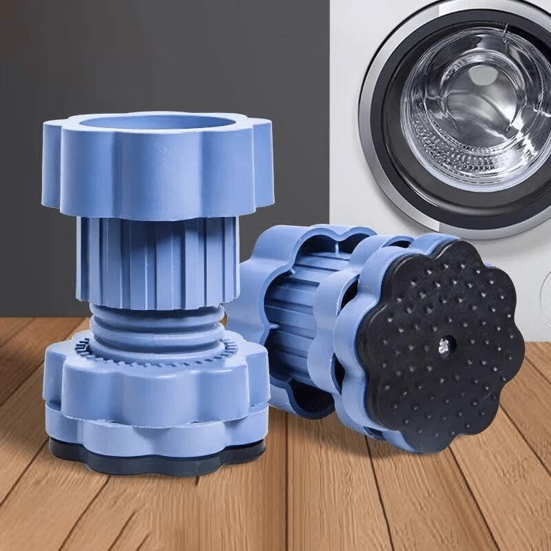 Universal foot pad for washing machine base, increased shock absorption, anti-slip and shock-proof pad, heightening refrigerator silent pulsator drum load-bearing, thickened and adjustable 4 pieces, super load-bearing