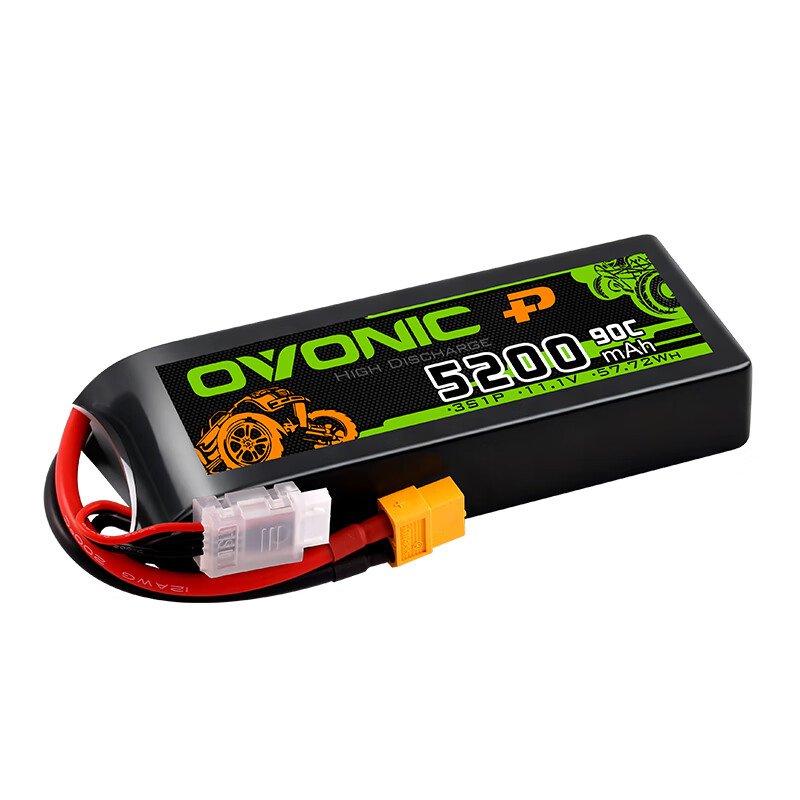 OVONIC European brand 5200mAh 90C 3S 11.1V XT60 plug four-wheel drive off-road drift high rate competition car battery 1 10 mainstream models Meijiaxin