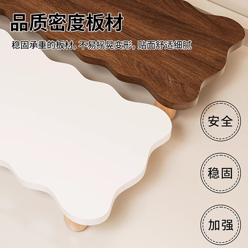 Zhuobo monitor elevated computer stand computer desktop storage rack thickened storage rack ZJ02 walnut color 55cm