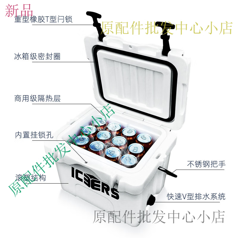 ICERS Professional Insulation Box Medicine Refrigerator Sea Fishing Box Frozen Breast Milk Transport Box Cooler Box 85L White Professional Style (Keep Cold 6-9 Days) 1