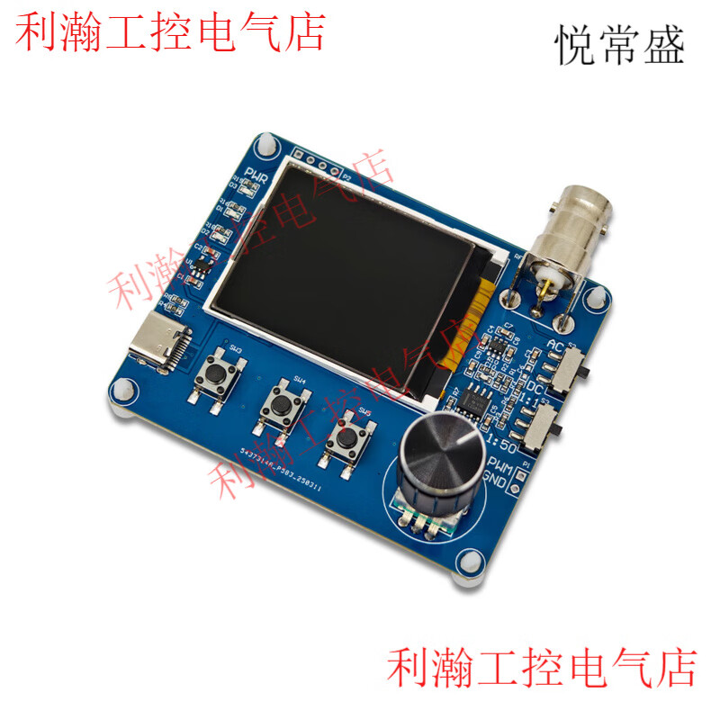 Simple oscilloscope, waveform measurement, frequency meter, square wave output, simple oscilloscope