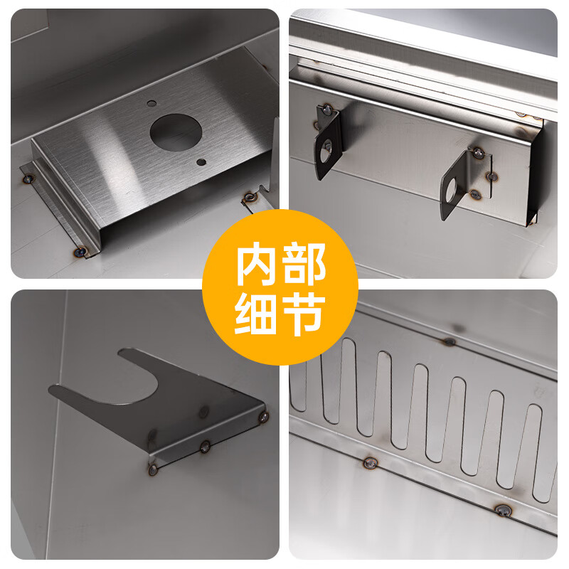 Jade Bird Fire Safety Fire Hydrant Box Set Hose Reel 304 Stainless Steel Box Indoor and Outdoor Fire Cabinet Fire Extinguisher Box Fire Hydrant Box 1800*700*240 Stainless Steel Set