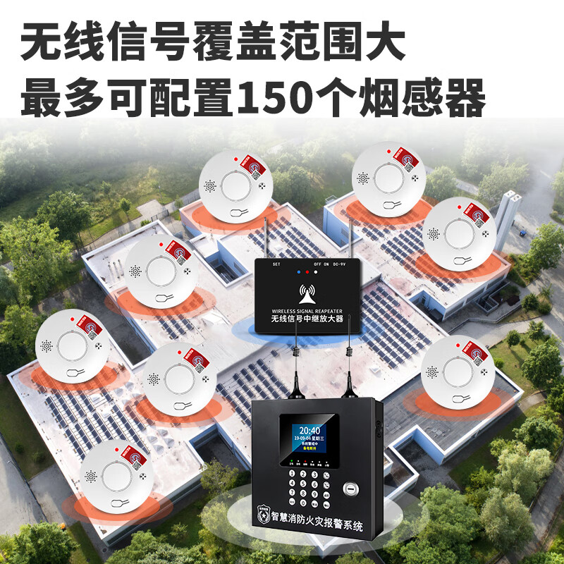 Polyxin smoke alarm, special smoke detector for fire protection, automatic fire alarm system, warehouse hotel wireless smoke alarm