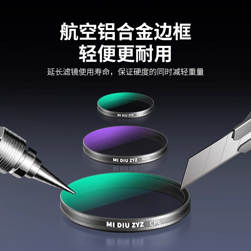 Midiu is suitable for DJI Action6 filter CPL polarizer action camera action5pro/4/3 nd filter ND8/16/32 light filter UV mirror DJI Osmo accessories