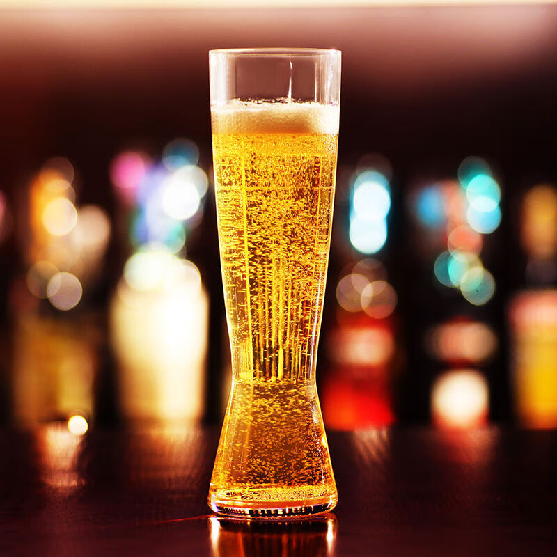 Shibei Kele non-lead crystal glass craft beer mug home IPA beer mug Pilsner beer mug 380ML 2 pieces