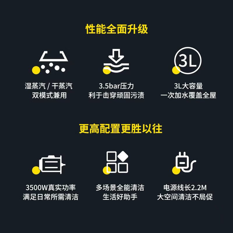 TDB DALX commercial steam cleaning and disinfection machine mop household high pressure and high temperature cleaning machine 30 seconds quick heating kitchen range hood cleaning machine degreasing floor scrubber sterilization QW-H101