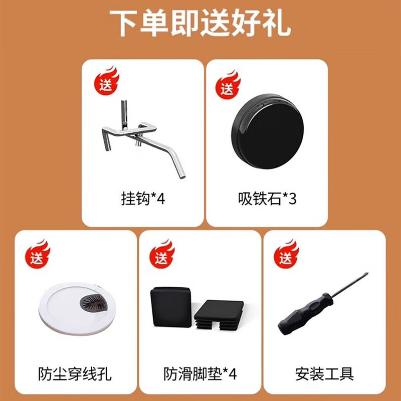 Humanities Chengjia Gaming Desk Desktop Computer Table Home Multi-Layer Bookshelf Integrated Perforated Board Computer Desk Office Writing Study Desk Double-Layer Shelf E-Sports Black (A complete set of perforated board accessories will be given when ordering) Length 120 Width 60 Height 165cm