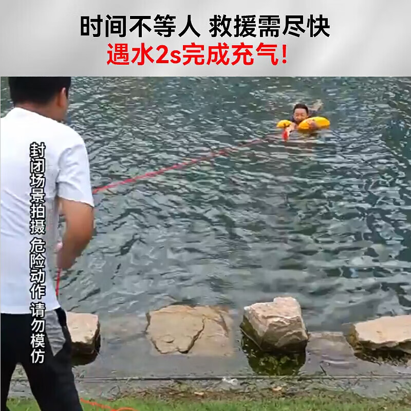 Minggu falling water protection automatic inflatable edd emergency drowning rescue kit car lifebuoy self-rescue with window breaker safety rope