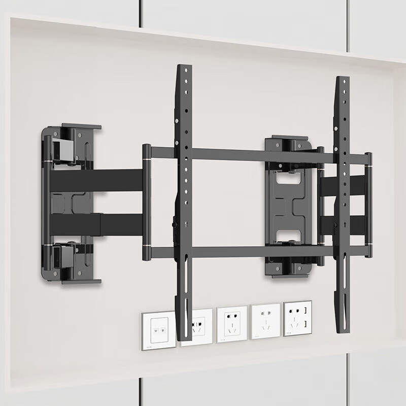 Suitable for Carlochi type telescopic rotating TV hanger NX100 NX85 does not block the socket audio TV bracket NX85 about 3cm load capacity 70kg suitable for 55-86 inches