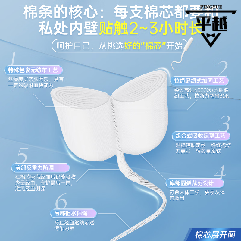 Tmaxx tampons, sanitary napkins, menstrual swimming, built-in tampons, catheter type, small flow, 30 pieces, normal flow