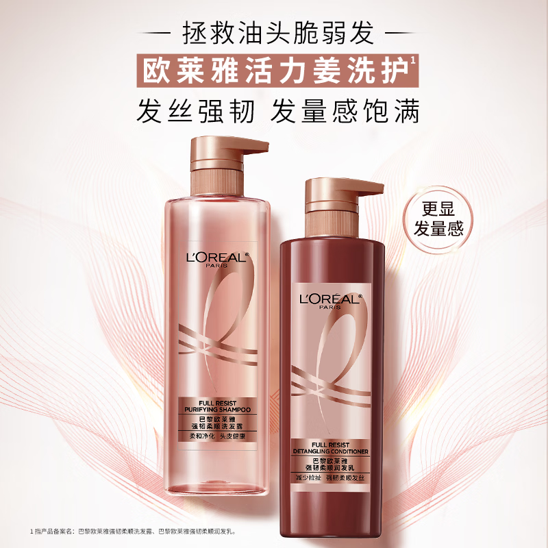 L'Oreal Vibrant Ginger Conditioner Strengthening Hair Conditioner Fluffy Hair Conditioner for Men and Women 660ml