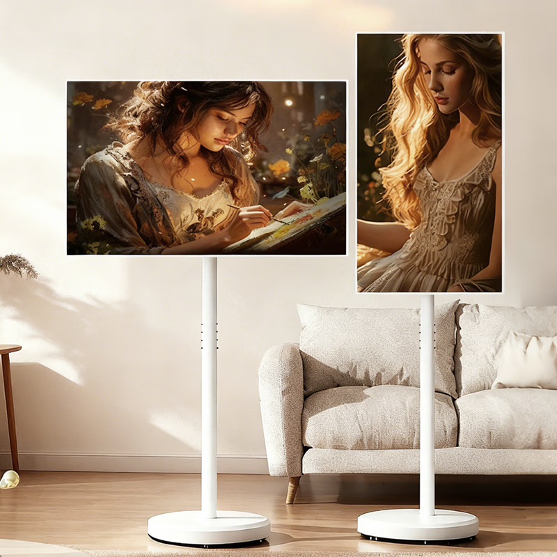 Geer 24-46-inch movable monitor stand mobile floor stand TV stand girlfriend machine Xixin screen TV fitness projection screen large tablet universal rotation 360