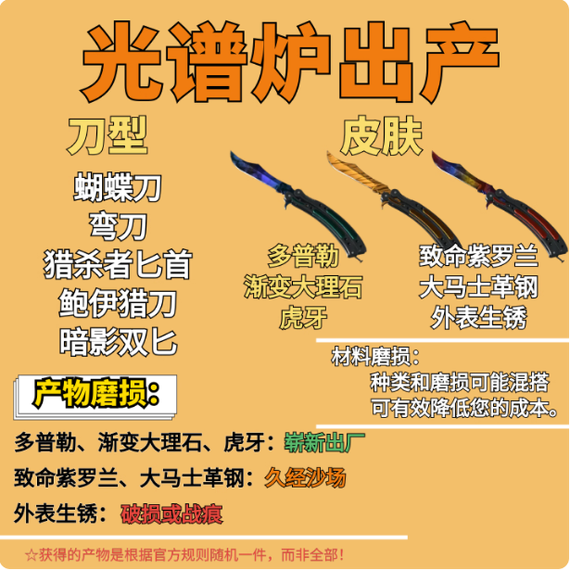 Instant delivery in stock CS2 replacement account, alchemy account, self-opening account, synthetic account, red secret material CSGO spectrum furnace (Doppler butterfly) (5 in 1), quantity shot 3