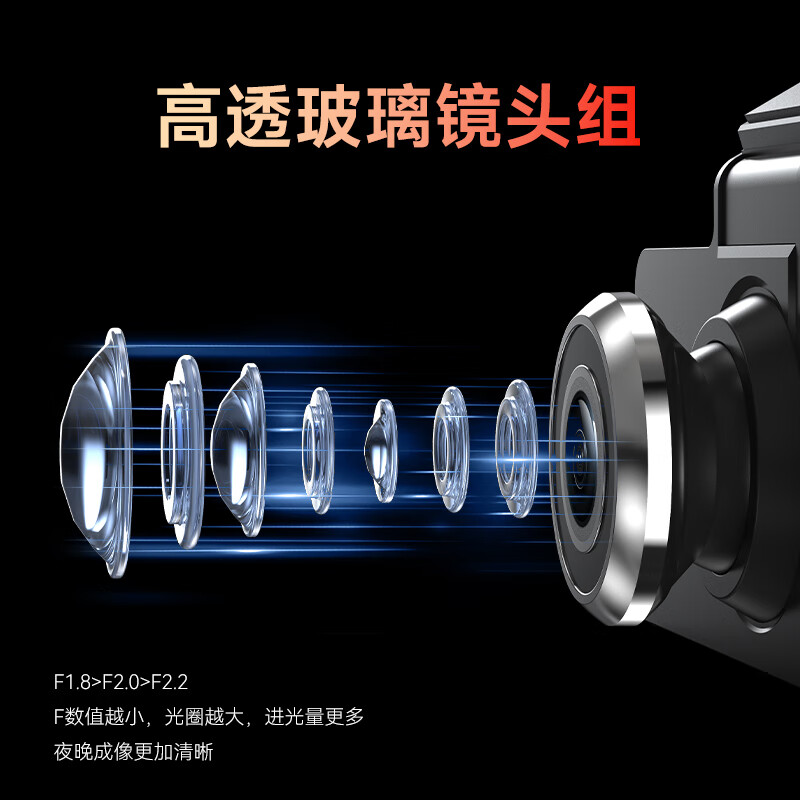 Willute driving recorder line-free panoramic high-definition vehicle monitoring