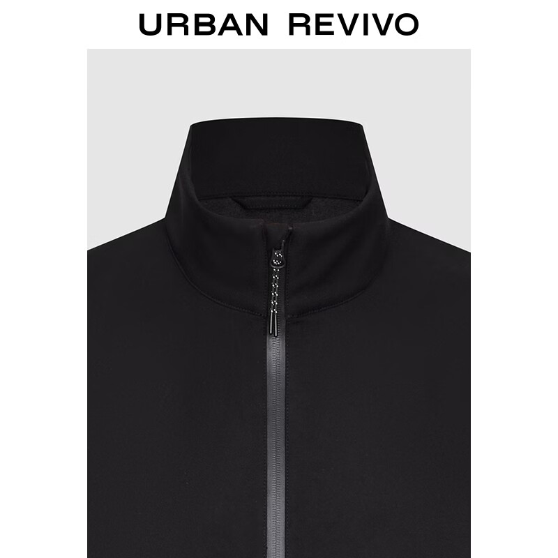 UR2026 Spring New Men's Casual Functional Stand Collar Zipper Jacket UMT160005 Black M