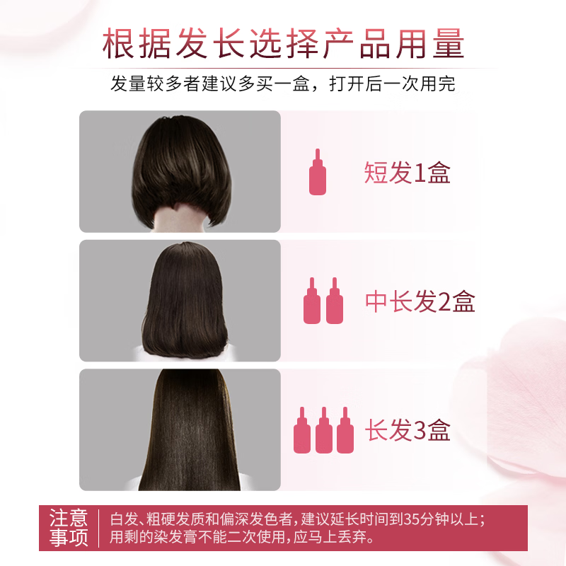 L'Oreal Zhuo Yun Cream Hair Dye Cream #3 (Natural Dark Brown) White Hair Covering Hair Dye Free Qihuan Essential Oil Hair Mask 7ml