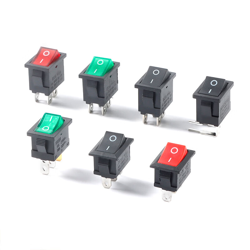 Small boat-shaped/shaped switch KCD11 2-position 2-pin 2-position 3-pin 3-position 3-pin rocker switch KCD11_2-pin 2-position_Black No specifications
