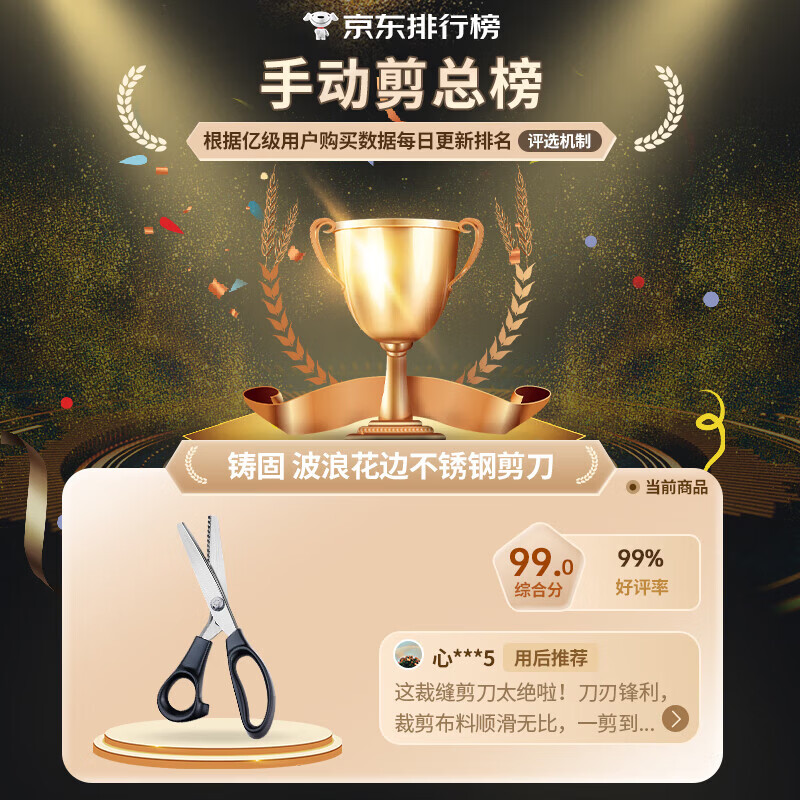 Cast solid lace scissors, overlock embossed dog tooth sawtooth tailoring scissors for triangular wavy fabrics