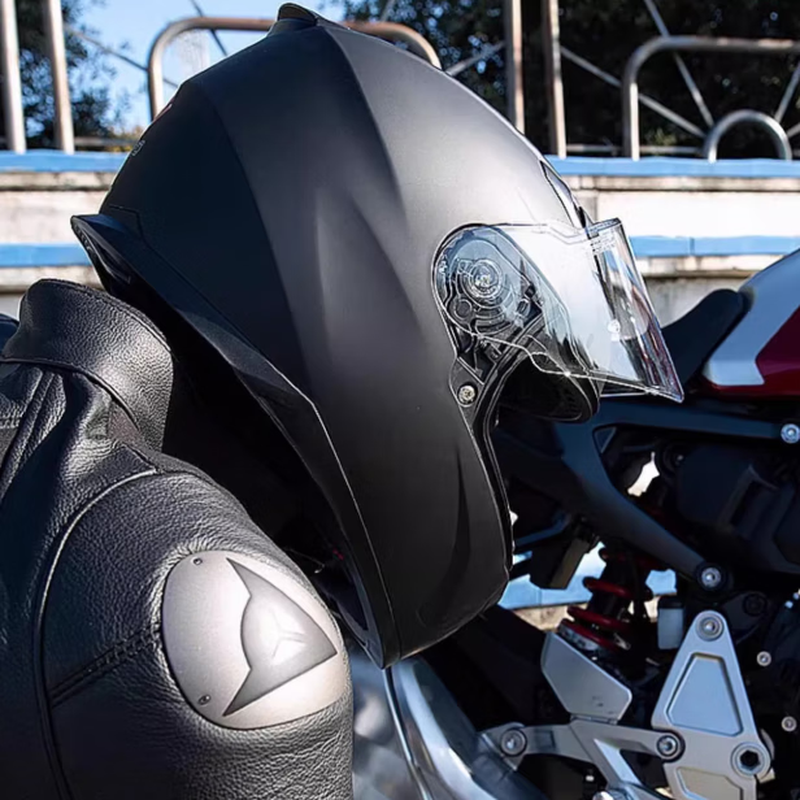 FASEED motorcycle helmet for men, full-face motorcycle, women's riding, anti-freeze and warm in all seasons 816 supreme national trend L