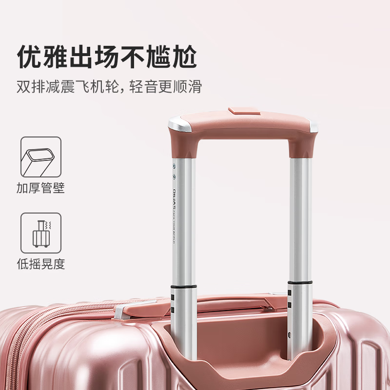 Hermes luggage suitcase 20-inch boarding case for women large-capacity trolley case for men business trip password case leather suitcase rose gold